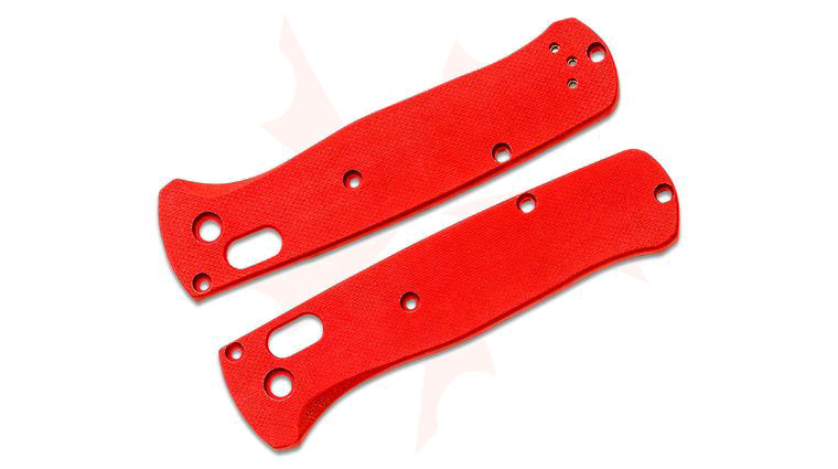 Flytanium Red G10 Scales for Benchmade Bugout, Knife Not Included