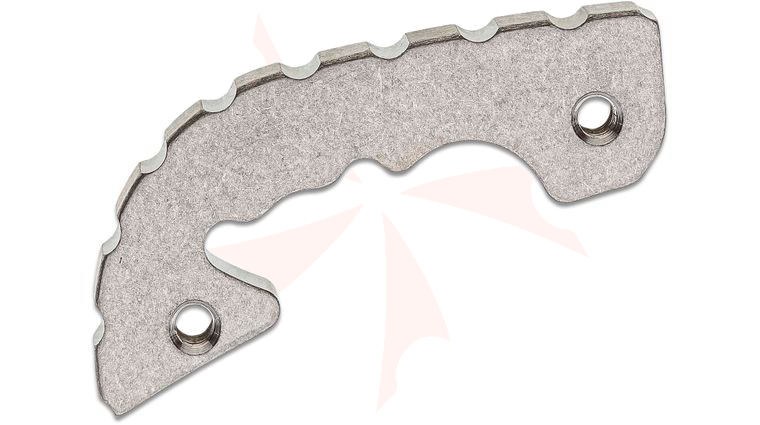 Flytanium Titanium Backspacer for Spyderco Shaman, Stonewash, Knife Not Included
