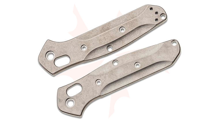 Flytanium Stonewashed Titanium Scales for Benchmade 945 Mini Osborne, Knife Not Included