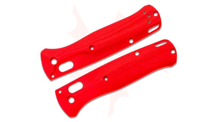 Flytanium Crossfade Red G10 Scales for Benchmade Bugout, Knife Not Included
