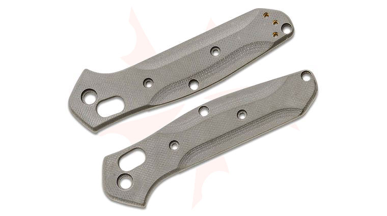 Flytanium Gray G10 Scales for Benchmade 945 Mini Osborne, Knife Not Included
