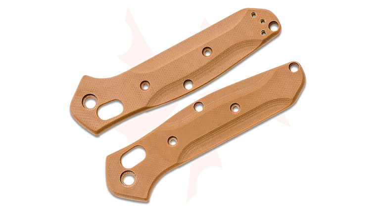 Flytanium Earth Brown G10 Scales for Benchmade 945 Mini Osborne, Knife Not Included