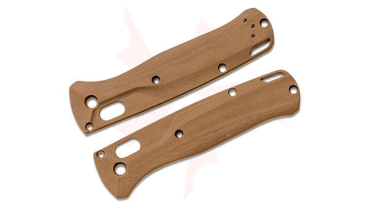 Flytanium Crossfade Earth Brown G10 Scales for Benchmade Bugout, Knife Not Included