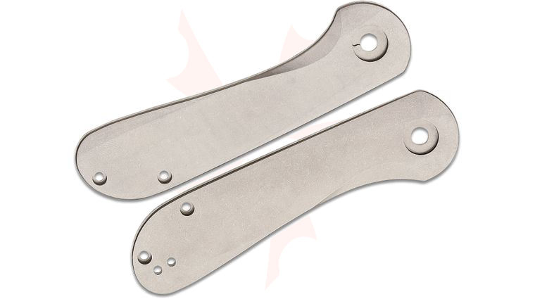 Flytanium Contoured Titanium Scales for CIVIVI Elementum, Stonewashed, Knife Not Included