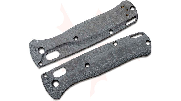 Flytanium Crossfade Basketweave Carbon Fiber Scales for Benchmade Bugout, Knife Not Included