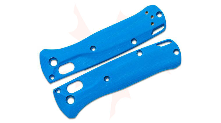 Flytanium Crossfade Blue G10 Scales for Benchmade Mini Bugout, Knife Not Included