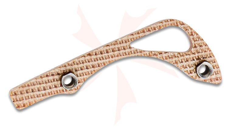 Flytanium Natural Canvas Micarta Backspacer for Benchmade Mini Bugout - Knife Not Included