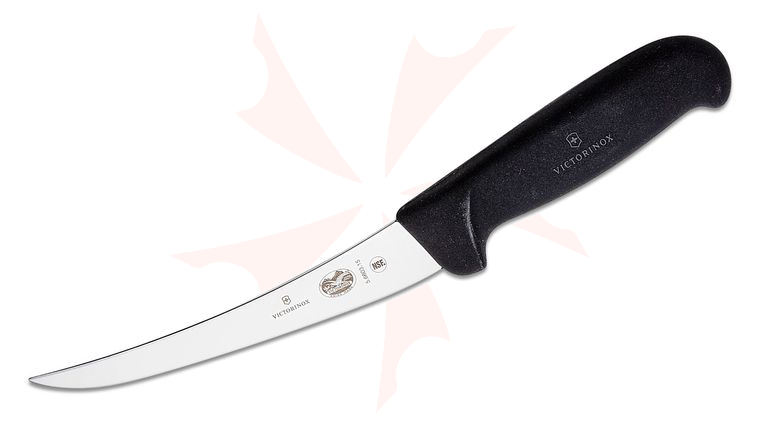 Victorinox Forschner Fibrox 6 inch Curved Boning Knife, Black TPE Handle (Old Sku 40515)