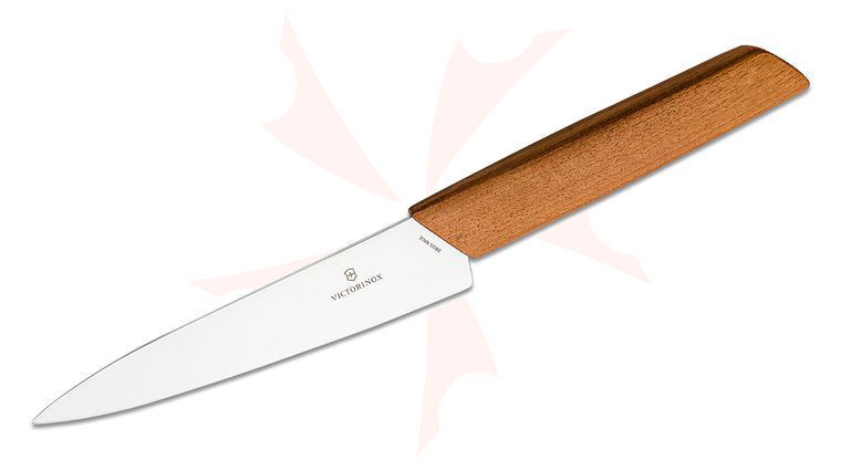 Victorinox Swiss Modern 6 inch Chef's Knife, Walnut Wood Handle