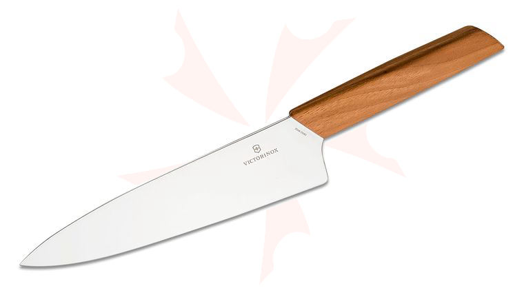 Victorinox Swiss Modern 8 inch Wide Carving Knife, Walnut Wood Handle