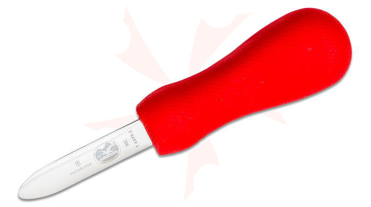Victorinox Forschner Providence Style 2.75 inch Oyster Knife, Red SuperGrip Handle (Old Sku 44692)