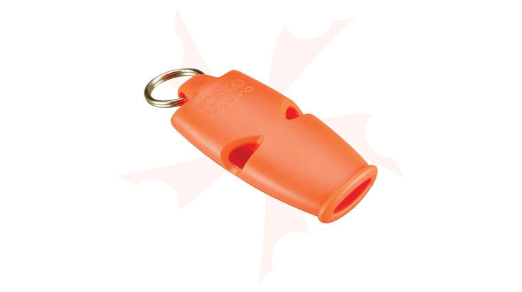 Fox 40 Micro Safety Whistle with Lanyard, Orange