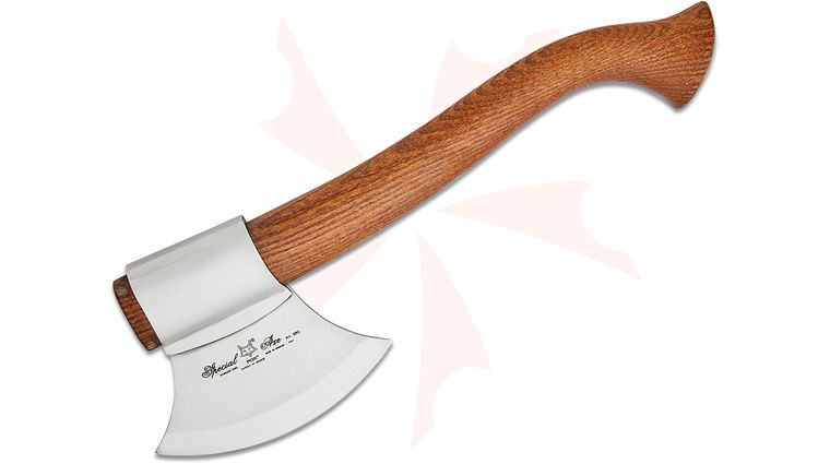 Fox 682 M Accetta Scout Trekking Axe, Sassafras Wood Handle, Leather Sheath