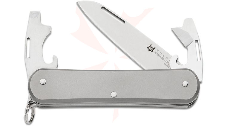 Fox Knives FX-VP130-3 TI Vulpis 3 Multi-Tool, M390 Blade, Titanium Handles, 2.91 inch Closed