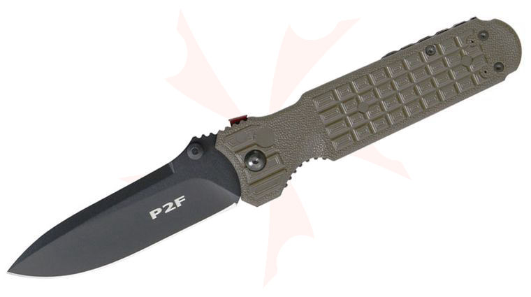 Fox 446 OD USMC Predator Folding 3-5/8