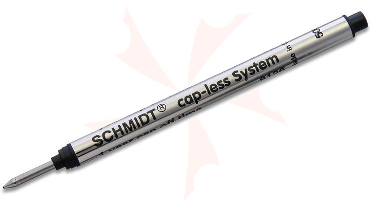 SCHMIDT 8126N Capless System Pen Refill, Black