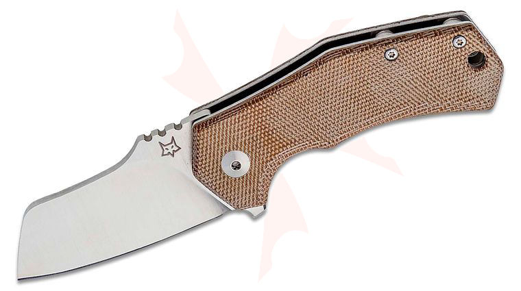 Fox FX-540 NA Italico Flipper Knife 2.36 inch M390 Satin Sheepsfoot Blade, Desert Tan Micarta Handles