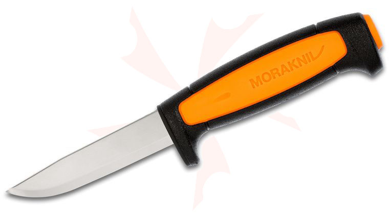 Morakniv Mora of Sweden Basic 546 3.625 inch Stainless Steel Blade, Black/Orange Polymer Handle, Plastic Sheath