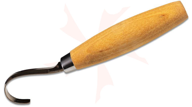 Morakniv Mora of Sweden 164 Right-Handed Hook Knife 2.16 inch 12C27 Stainless Steel Blade, Birch Wood Handle, Vegetable Tanned Leather Sheath