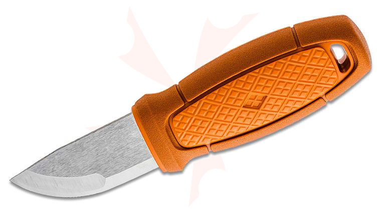 Morakniv Eldris Pocket-Size Fixed 2.2 inch 12C27 Blade, Burnt Orange Polypropylene Handle, Plastic Sheath