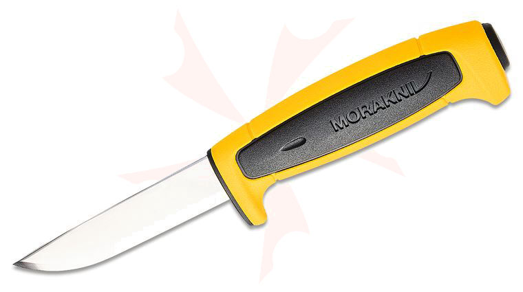 Morakniv Mora of Sweden Limited Edition 2020 Basic 546 3.625 inch Stainless Steel Blade, Yellow/Black Polymer Handle, Yellow Polymer Sheath
