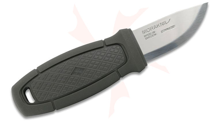 Morakniv Eldris LightDuty Pocket-Size Fixed 2.3 inch Swedish Stainless Steel Blade, Dark Gray Polymer Handle, Polymer Sheath