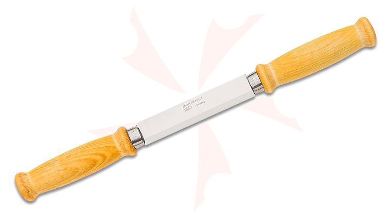 Morakniv Mora of Sweden Woodworking 220 Wood Splitter Draw Knife 4.5 inch Swedish Stainless Steel Blade, Birch Wood Handles