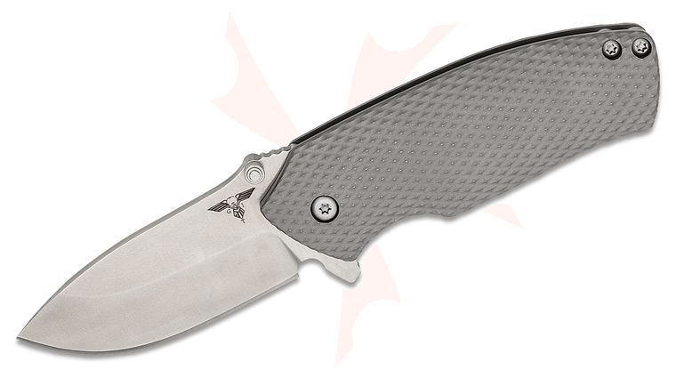 Gingrich Tactical Innovations GTI Delta Lock Flipper Knife 3.25 inch Satin BD1 Blade, Titanium Handles
