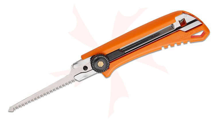 Gyokucho RazorSaw Little Jack Pumpkin Carving Push Saw with Retractable 3.1 inch Saw Blade, Orange Zytel Handle