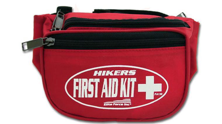 First Aid Kit Hikers Fanny Pack Cordura Nylon Case Approx 9 inch Long