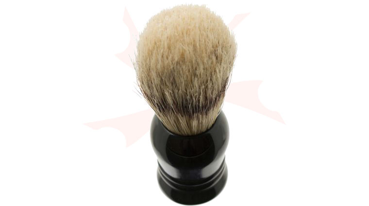 Garos Goods Boar's Hair Shaving Brush, Black, Ideal for Beginners