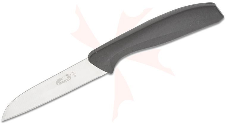 GATCO Everyday Kitchen Utensils Grand Paring Knife 7.15 inch Overall, Black Zytel Handle