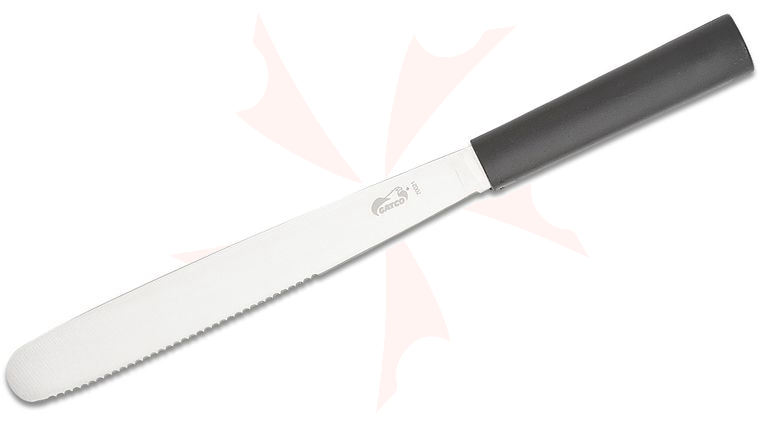 GATCO Everyday Kitchen Utensils Event Spreader Knife 9.625 inch Overall, Black Zytel Handle