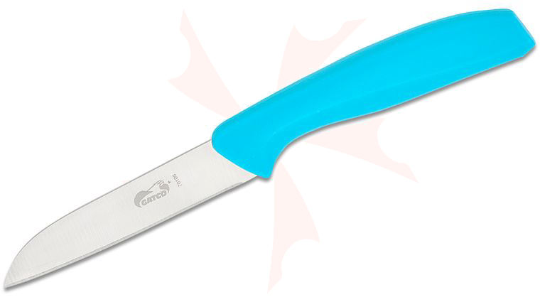 GATCO Everyday Kitchen Utensils Grand Paring Knife 7.15 inch Overall, Teal Zytel Handle