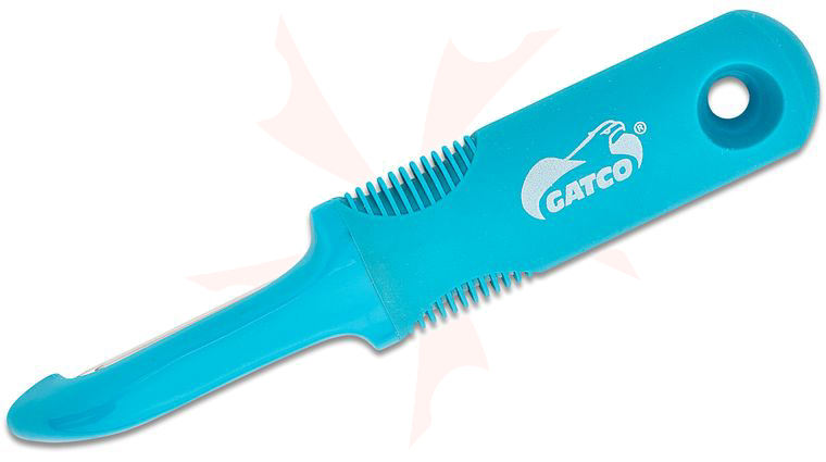 GATCO Everyday Kitchen Utensils Peeler 7.5 inch Overall, Teal Rubberized Handle