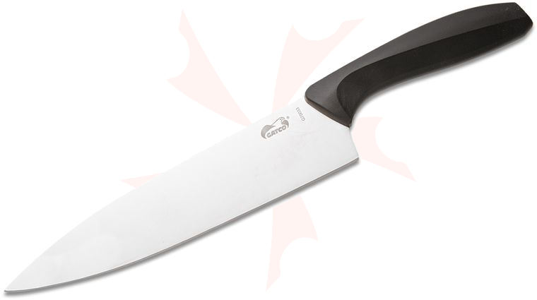 GATCO Everyday Kitchen Collection Chef's Knife 12.38 inch Overall, Black Zytel Handle