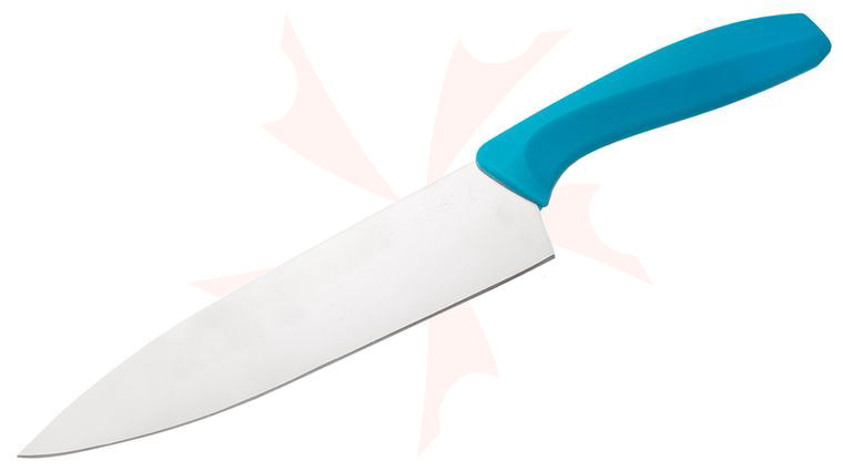 GATCO Everyday Kitchen Collection Chef's Knife 12.38 inch Overall, Teal Zytel Handle