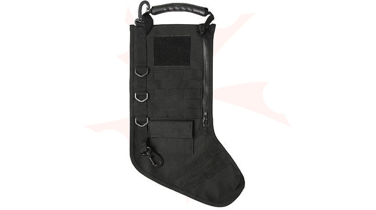 GenPro RuckUp Black Tactical Christmas Stocking with MOLLE Attachment