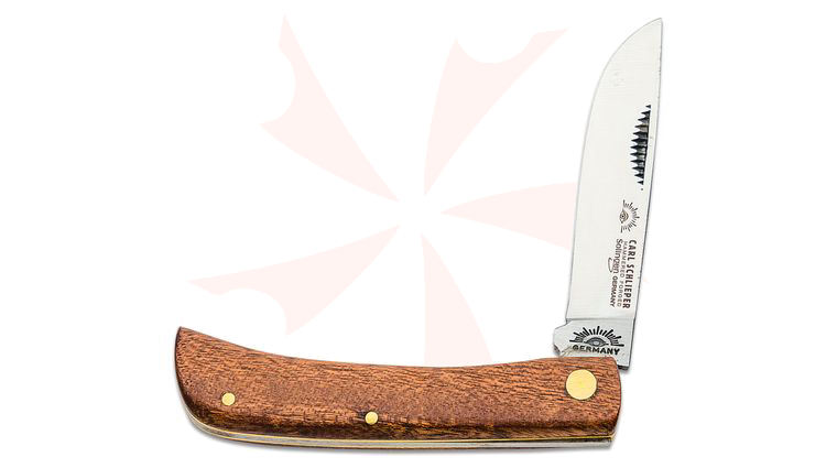 German Eye Sodbuster Jr. 3-1/2 inch Closed, Wooden Handles