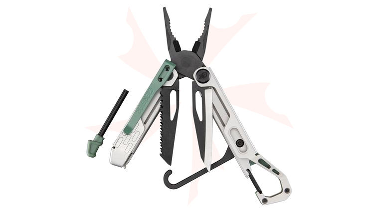 Gerber Stakeout Spark Multi-Tool Pliers, 4.6 inch Closed, Baltic Haze Stainless Steel Handles