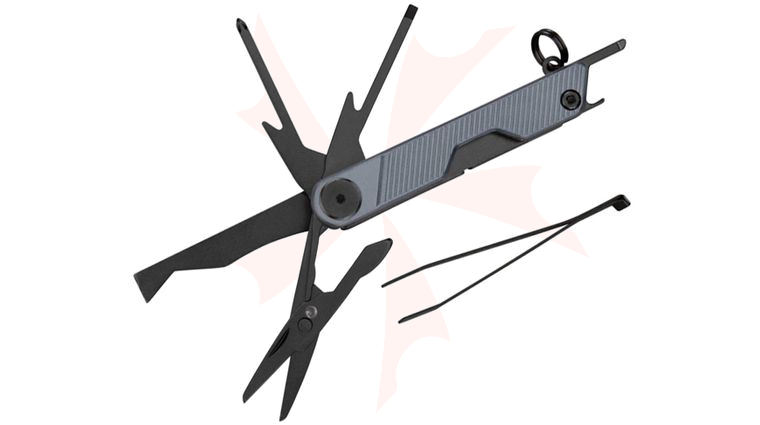 Gerber Armbar Mini Multi-Function Folding Knife 1.5 inch Black Plain Package Opener Blade, Urban Blue GFN Handle