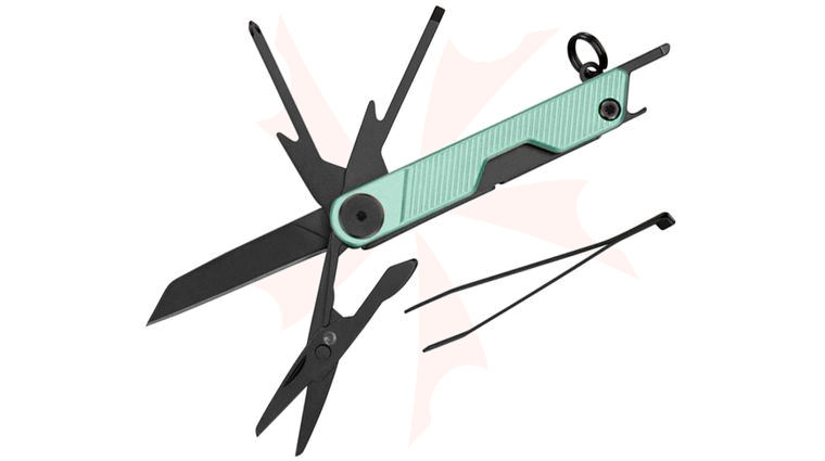 Gerber Armbar Mini Multi-Function Folding Knife 1.5 inch Black Plain Wharncliffe Blade, Mint Green GFN Handle