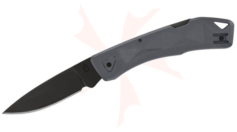 Gerber LST Ultra Lockback Folding Knife 2.7 inch Black Drop Point Blade, Gray GFN Handles