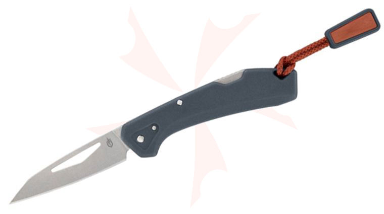 Gerber LST Mini Lockback Folding Knife 1.9 inch Stonewashed Modified Wharncliffe Blade, Urban Blue GFN Handles