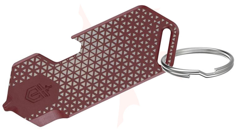 Gerber Shard DT Keychain Mini Multi-Tool, Drab Red Triangle Stainless Steel