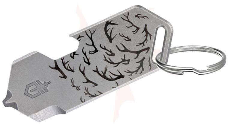 Gerber Shard DT Keychain Mini Multi-Tool, Silver Antler Stainless Steel