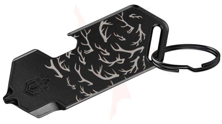 Gerber Shard DT Keychain Mini Multi-Tool, Black Antler Stainless Steel