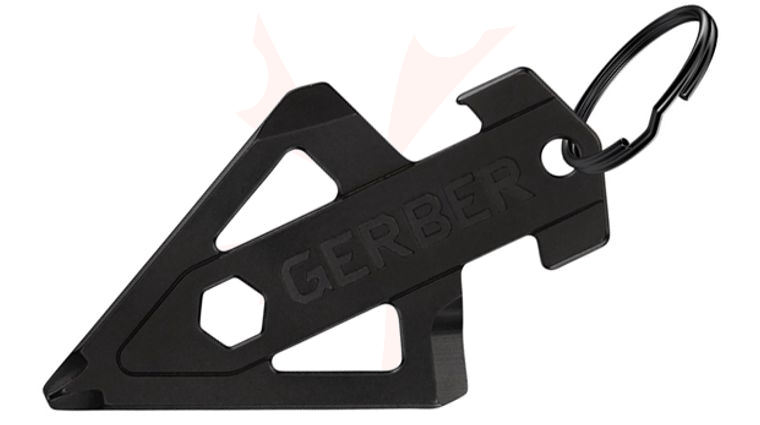 Gerber Broadhead Keychain Multi-Tool, Black Stainless Steel