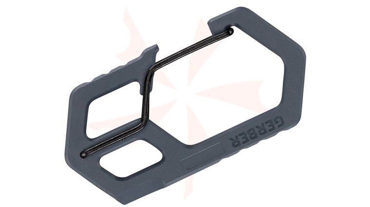 Gerber Carabiner Keychain Multi-Tool, Urban Blue Stainless Steel