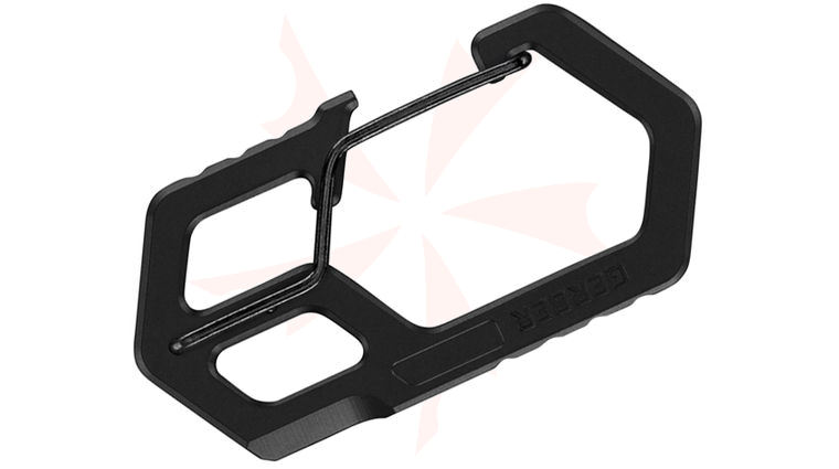 Gerber Carabiner Keychain Multi-Tool, Black Stainless Steel